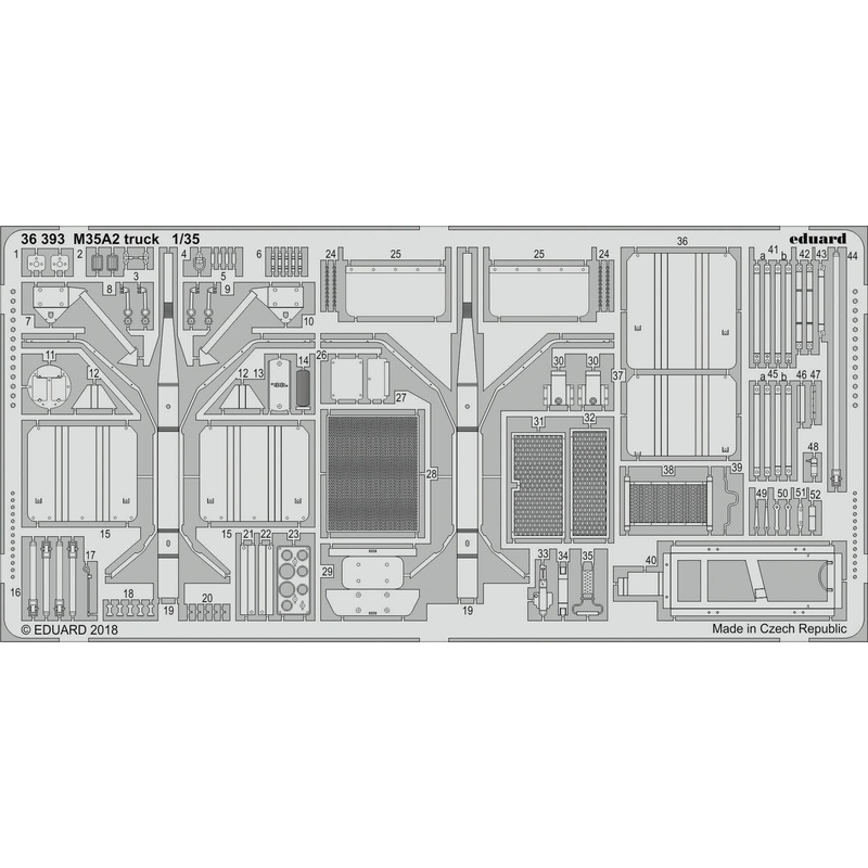 1/35 M35A2 Truck Photo-Etched Parts (for AFV Club)