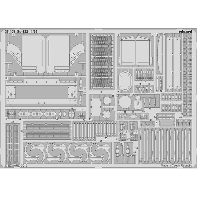 1/35 Su-122 Photo-Etched Parts (for Tamiya)