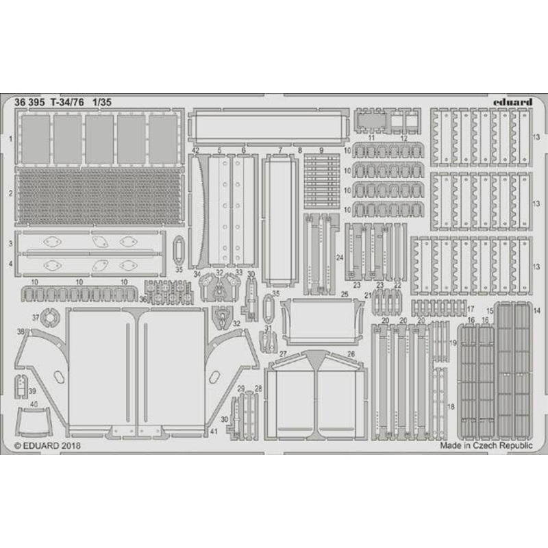 1/35 T-34/76 Photo-Etched Parts (for Academy)