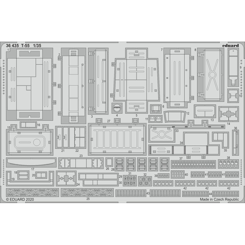 1/35 T-55 Photo-Etched Parts (for Mini Art)