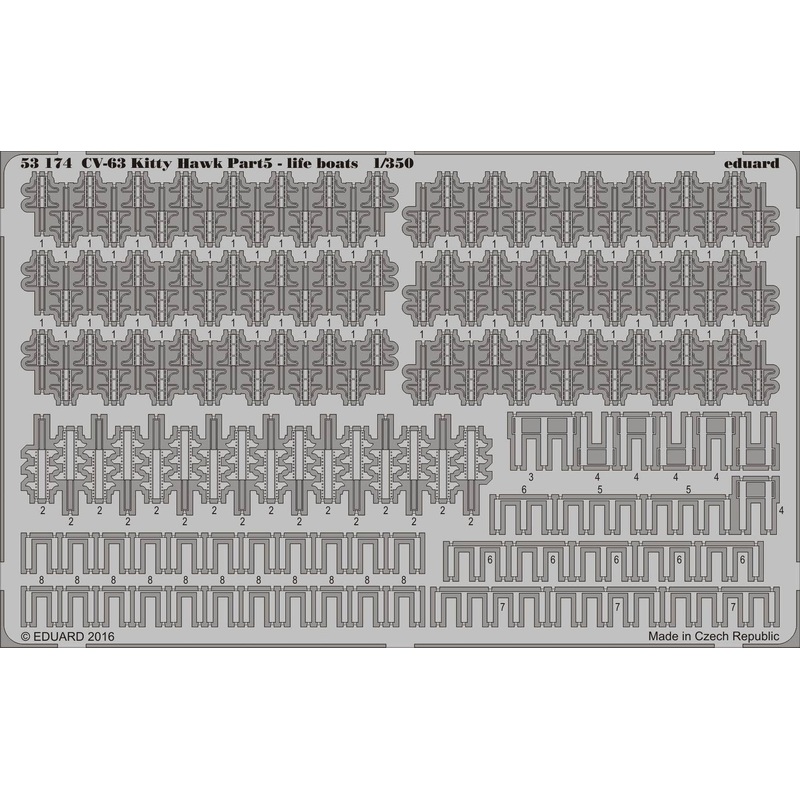 1/350 CV-63 Kitty Hawk Life Boats Pt. 5 (Trumpeter)