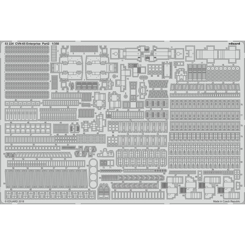 1/350 CVN-65 Enterprise pt.20 Photo-Etched Parts (for Tamiya)