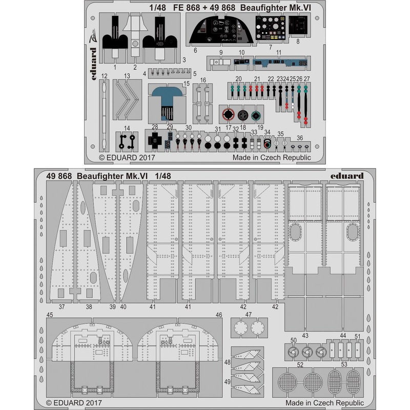 1/48 Beaufighter Mk.VI Photo-Etched Parts (for Tamiya)