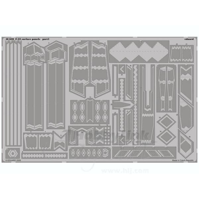 1/48 F-22 surface panels (for Academy)