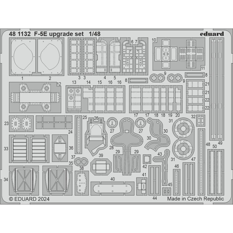 1/48 F-5E Upgrade Set Photo Etched (for AFV Club / Eduard)
