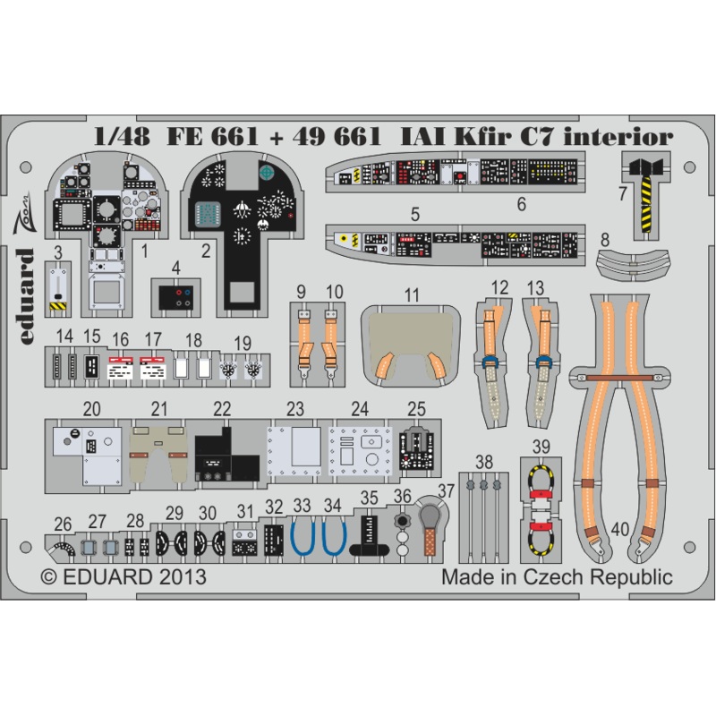 1/48 IDF Kfir C7 Interior Parts (AMK)