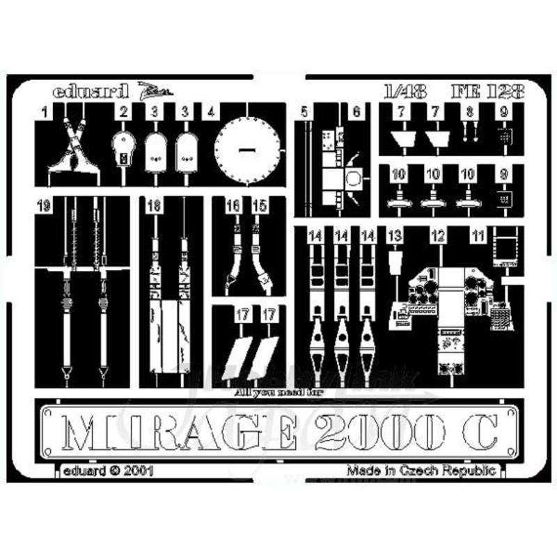 1/48 Mirage 2000C (for Revell)
