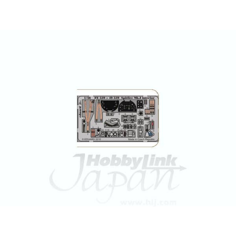 1/48 Spitfire Mk.I Interior (Self-adhesive) (for Airfix)