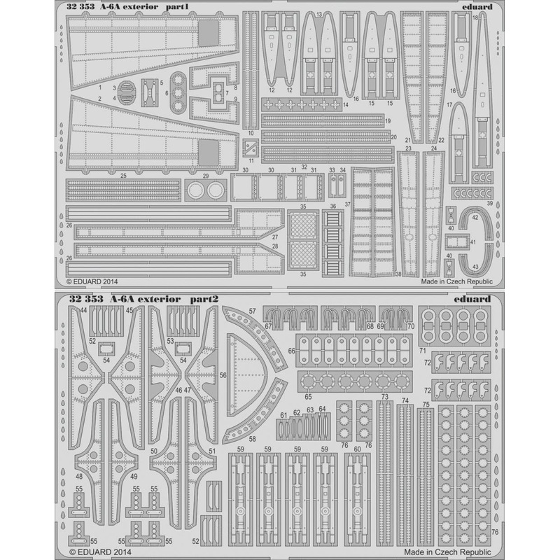 1/32 A-6A Exterior Parts Set (for Trumpeter)
