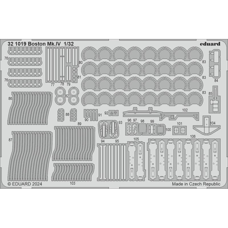 1/32 Boston Mk.IV Photo etched (for HKM)