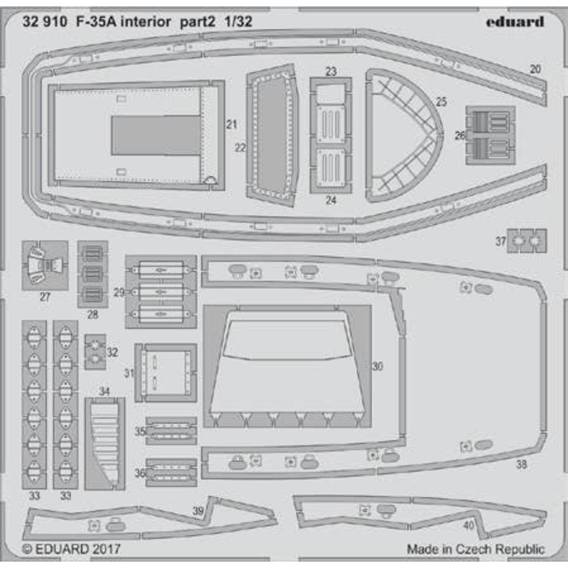 1/32 F-35A Interior (for Italeri)