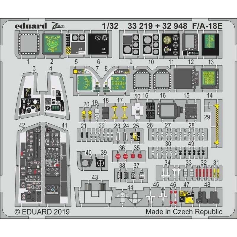 1/32 F/A-18E Zoom Photo-Etched Parts (for Revell)