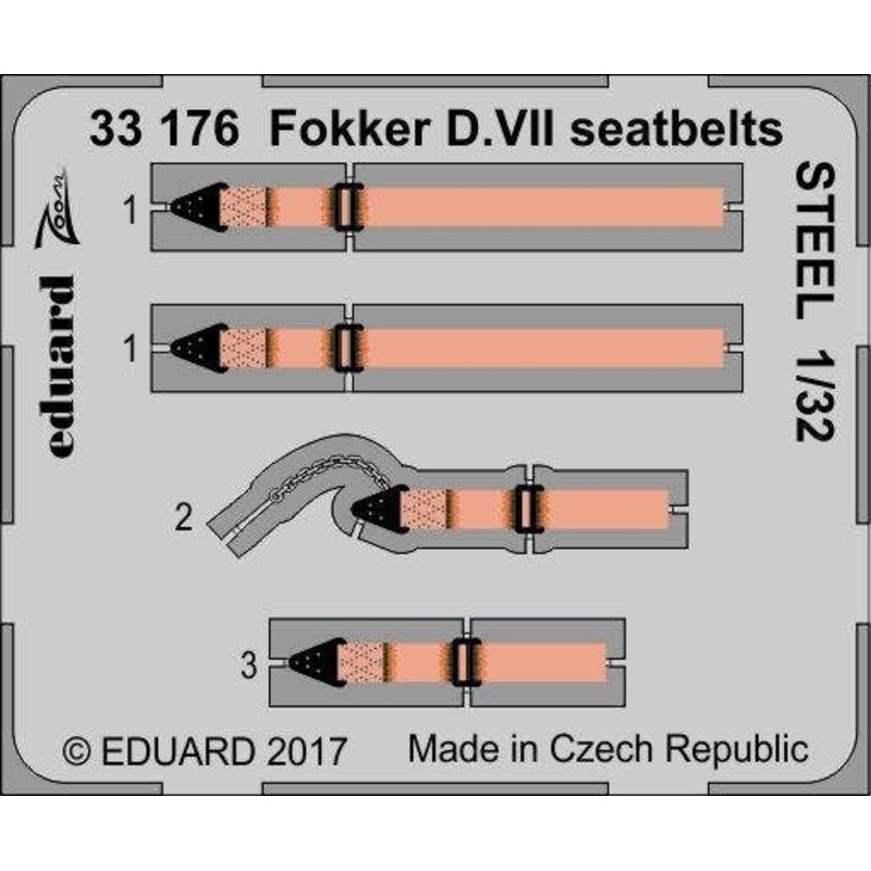 1/32 Fokker D.VII Seatbelts (for Wingnut Wings)