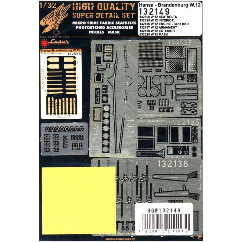 1/32 Hansa B. W.12 Super Detail Set (for Wingnut Wings)