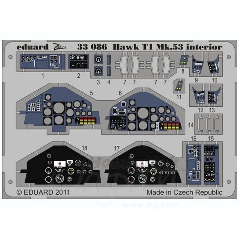1/32 Hawk T1 Mk.53 Interior Self-Adhesive (for Revell) Zoom