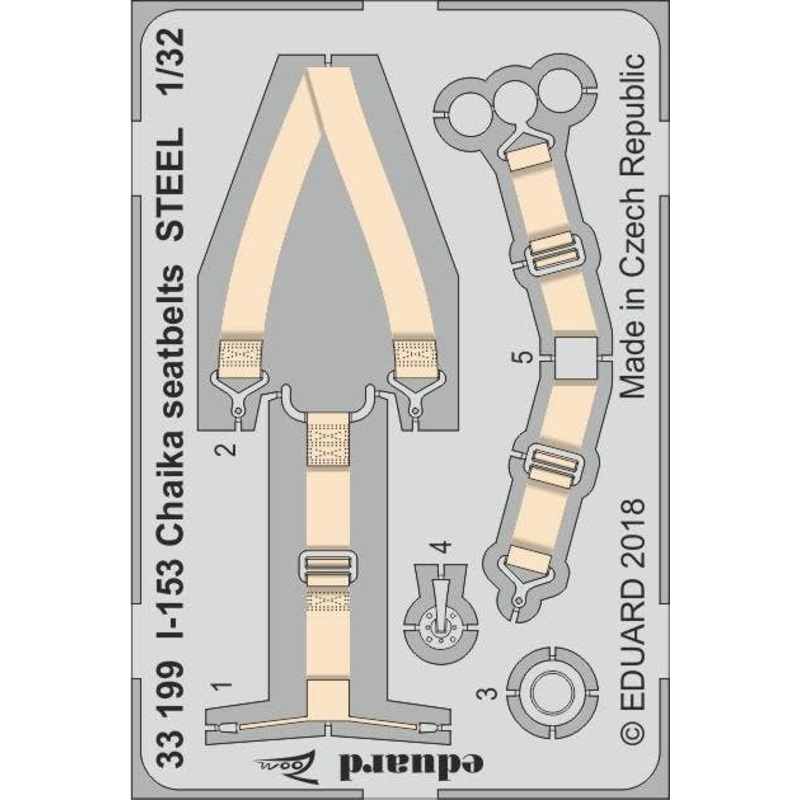 1/32 I-153 Chaika Seatbelts Steel (for ICM)