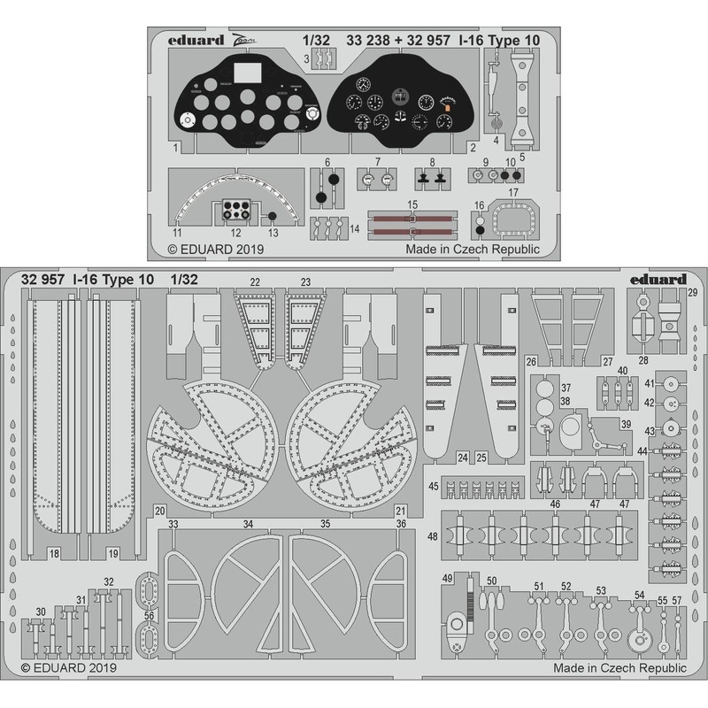 1/32 I-16 Type 10 Photo-Etched Parts (for ICM)