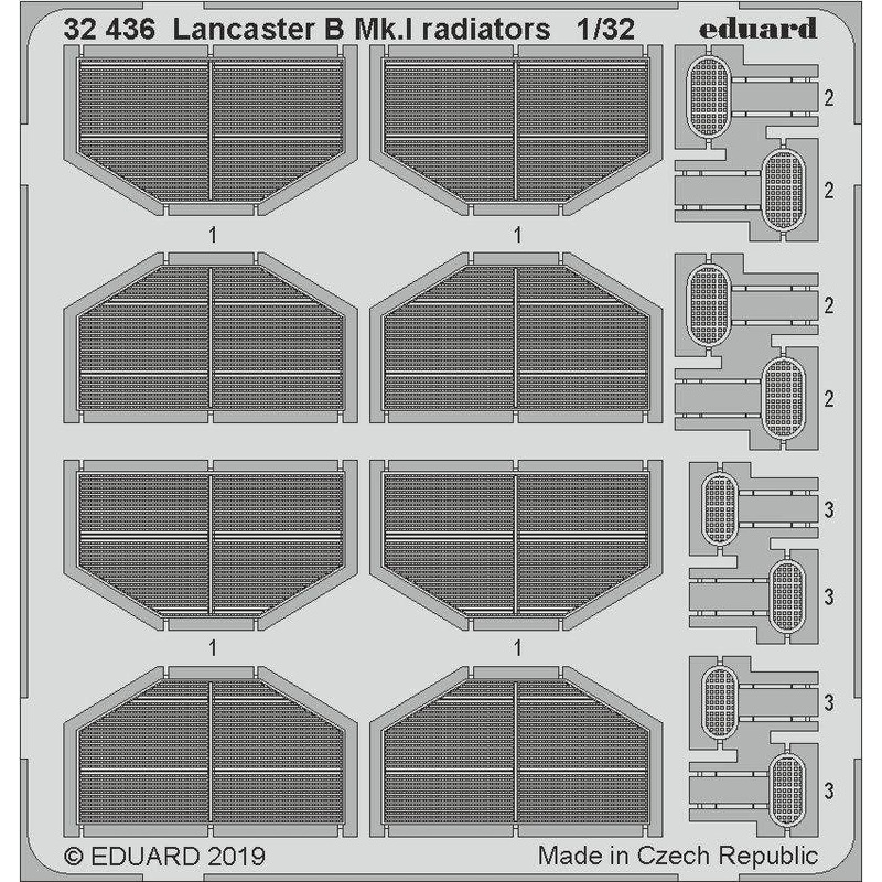 1/32 Lancaster B Mk.I Radiators Photo-Etched Parts (for HK Models)