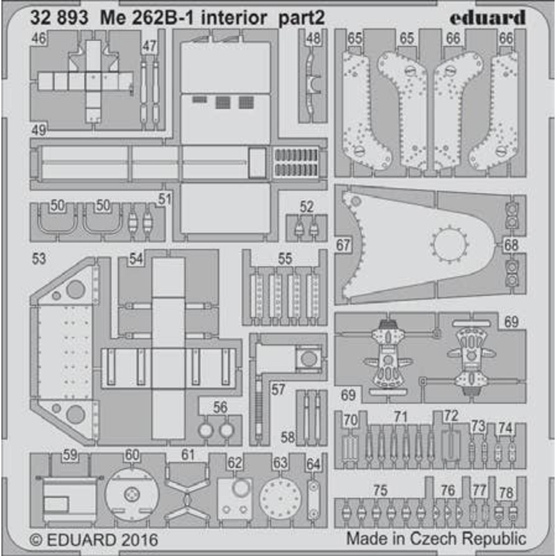 1/32 Me 262B-1 Interior (Revell)