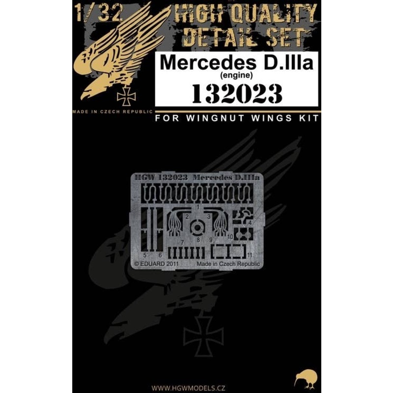 1/32 Mercedes D.IIIa Engine (for Wingnut Wings)