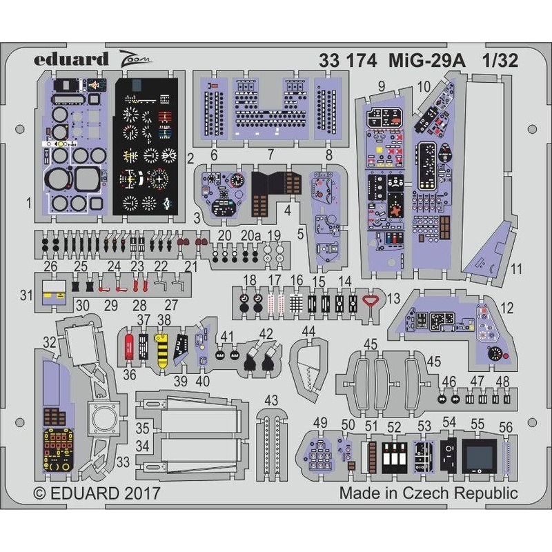 1/32 MiG-29A Zoom Photo-Etched Parts (for Trumpeter)