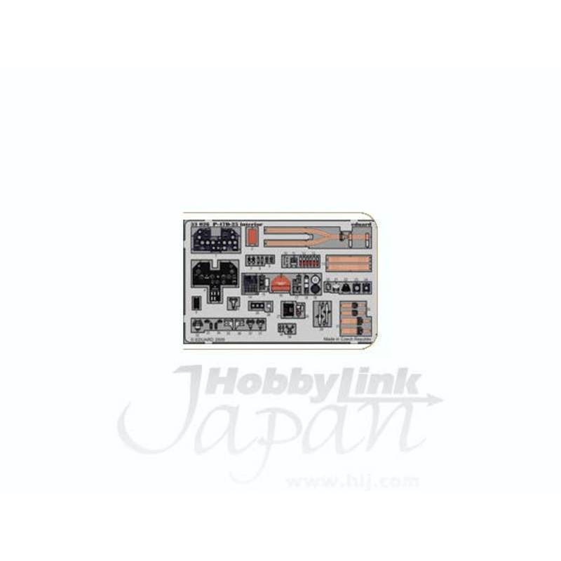 1/32 P-47D-25 Thunderbolt Dashboard PE Set S.A. (for Hasegawa)