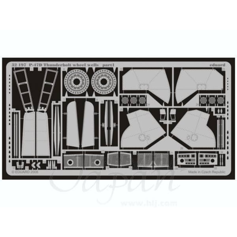 1/32 P-47D wheel wells (for Trumpeter)
