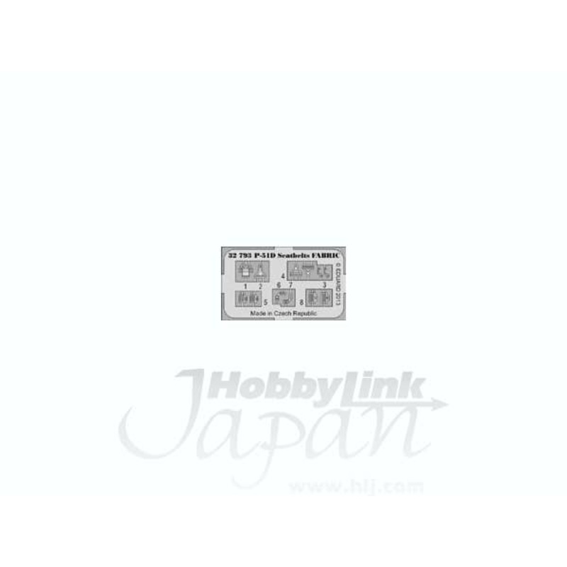 1/32 P-51D Seatbelts FABRIC (for Tamiya)