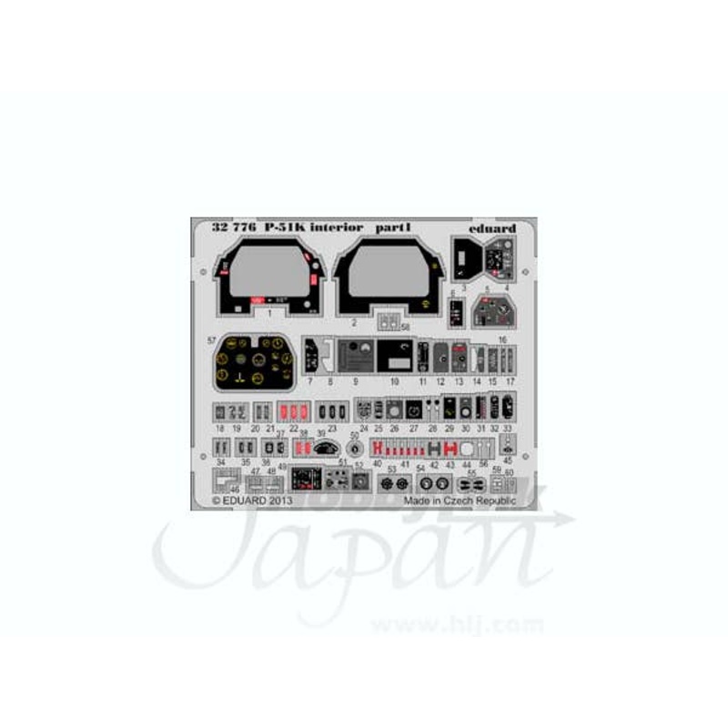 1/32 P-51K interior S.A. (Tamiya)