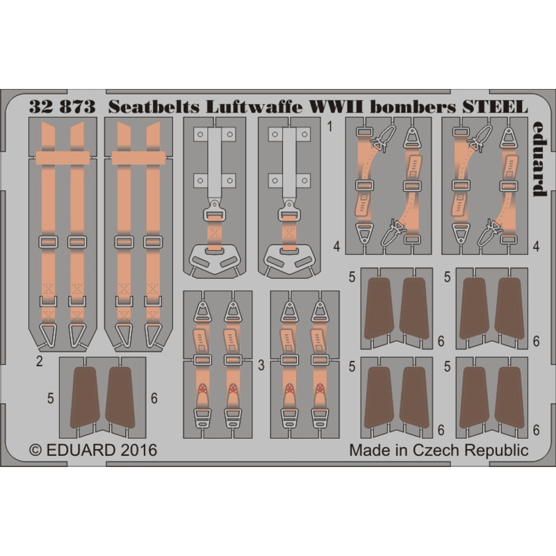 1/32 Seatbelts Luftwaffe WWII Bombers Steel
