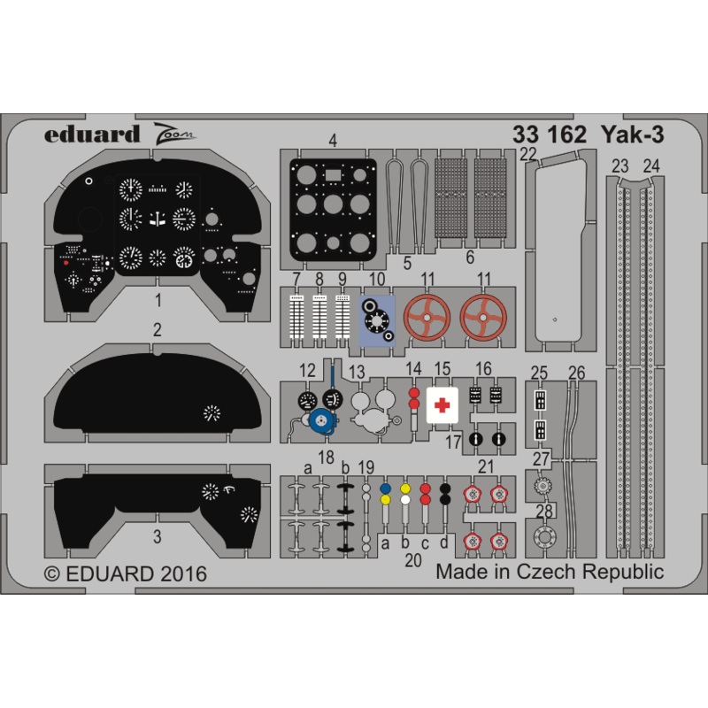 1/32 Yak-3 Color Etching Parts (Special Hobby)