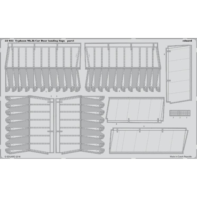 1/24 Typhoon Mk.Ib Car Door Landing Flaps (AIRFIX)