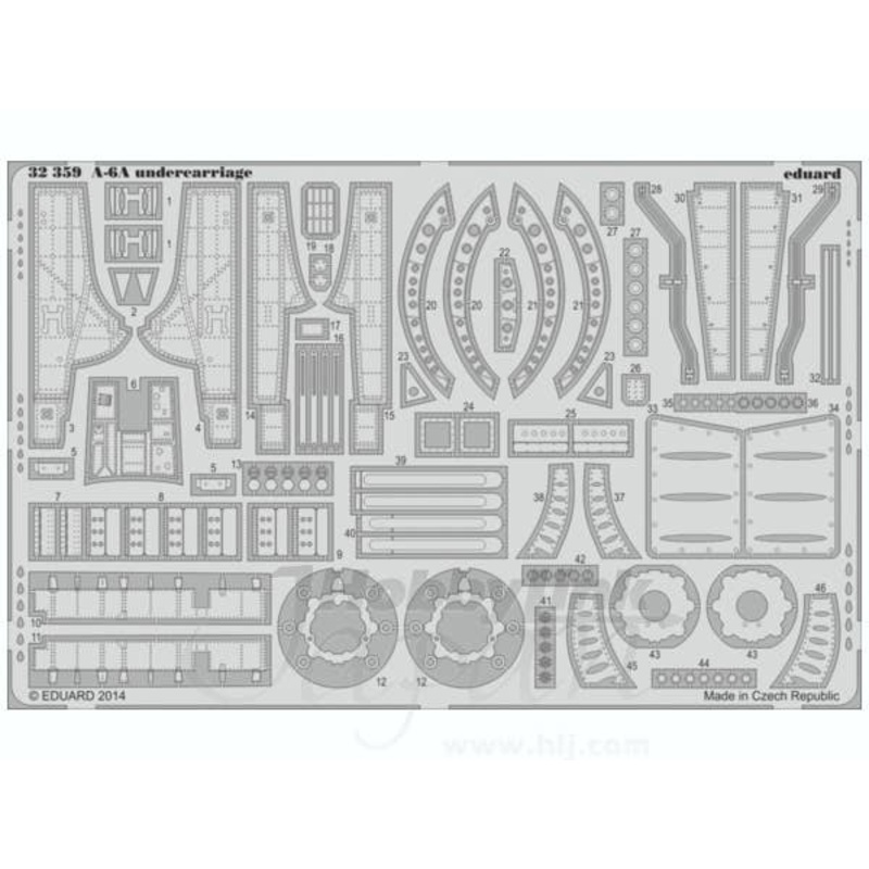 1/32 A-6A Undercarriage Parts Set (for Trumpeter)