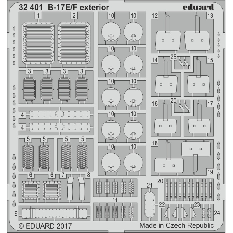 1/32 B-17E/F Exterior (for HKM)