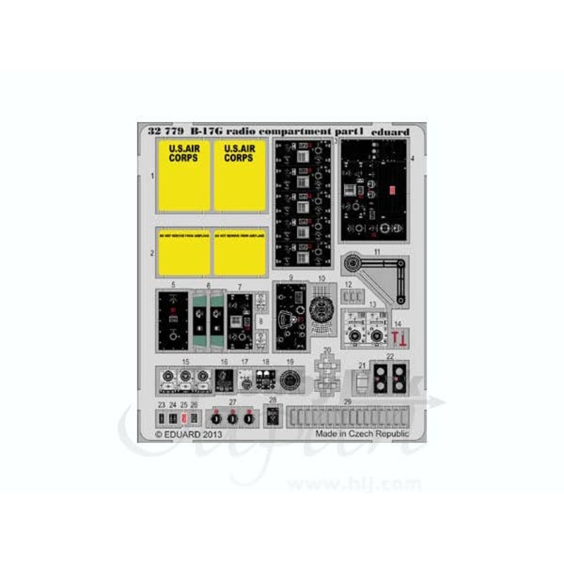 1/32 B-17G RadIo Compartment S.A. (for HK Models)