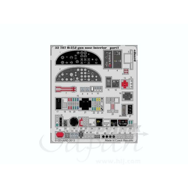 1/32 B-25J Gun Nose Interior S.A. (for HK Models)