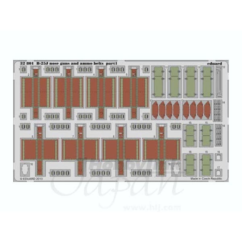 1/32 B-25J Nose Guns & Ammo Belts (for HK Models)