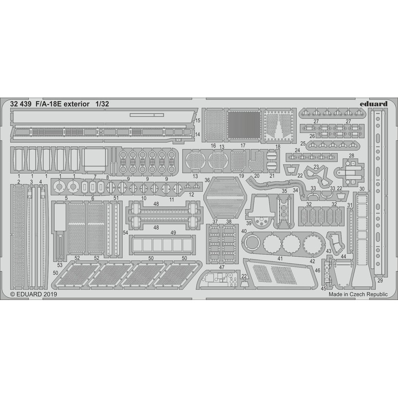 1/32 F/A-18E Exterior Photo-Etched Parts (for Revell)