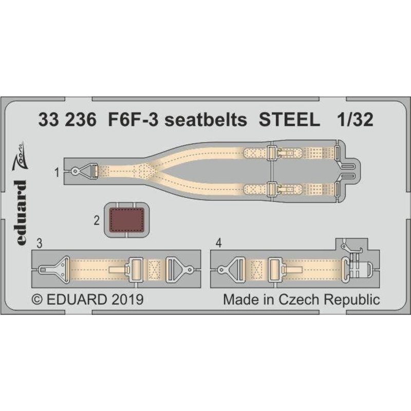 1/32 F6F-3 Seatbelts (Steel) (for Trumpeter)