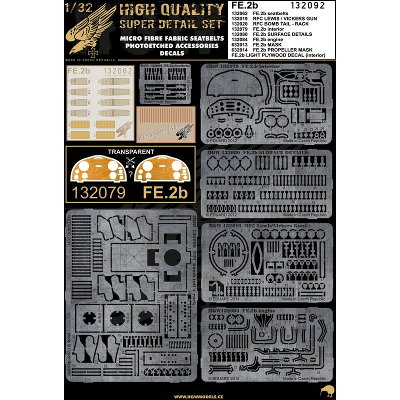 1/32 FE.2b Super Detail Set (for Wingnut Wings)