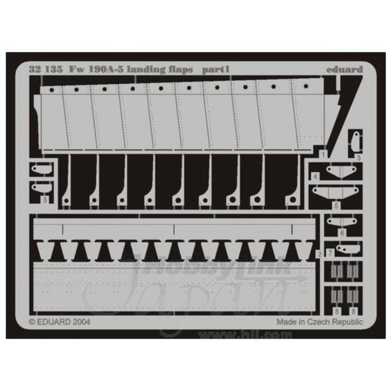 1/32 Fw190A-5 landing flaps (new tool) (for Hasegawa)