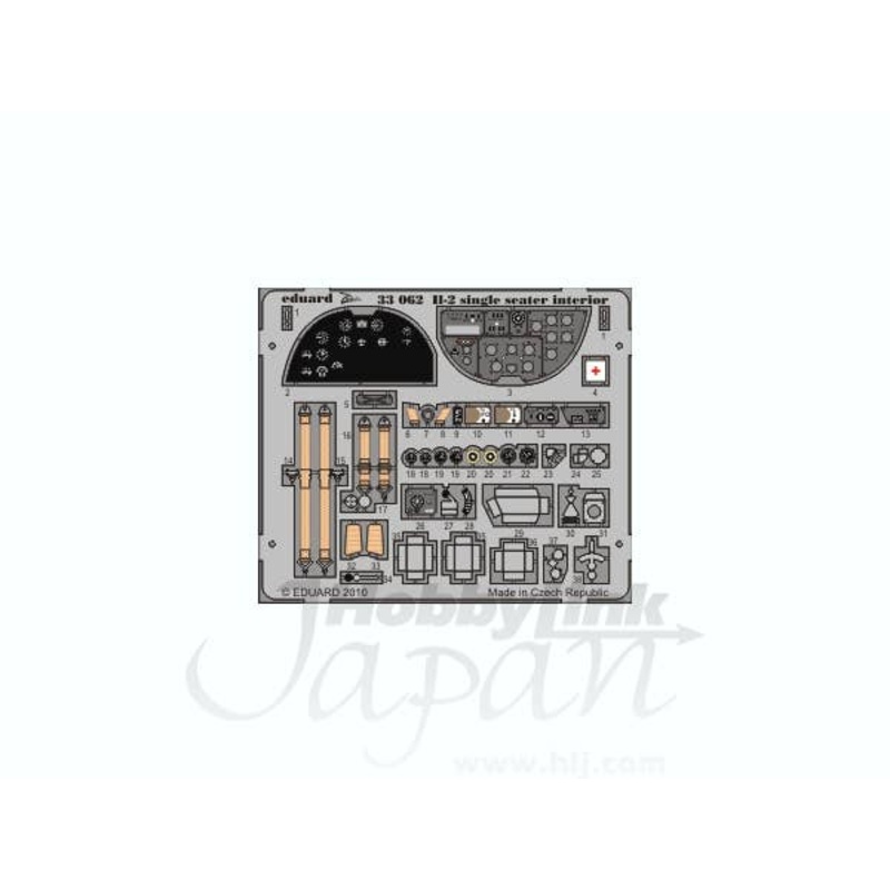 1/32 Il-2 Single Seater Interior Self-Adhesive (for Hobby Boss) Zoom