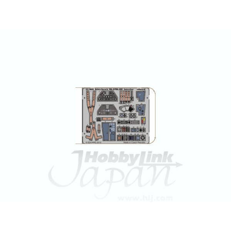 1/32 Kittyhawk Mk.I/Mk.III Dashboard/Seatbelt Self Adhesive (for Hasegawa)