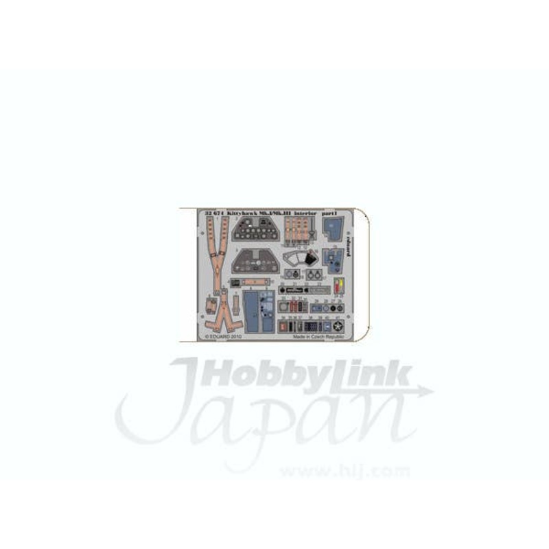 1/32 Kittyhawk Mk.I/Mk.III Interior Self Adhesive (for Hasegawa)