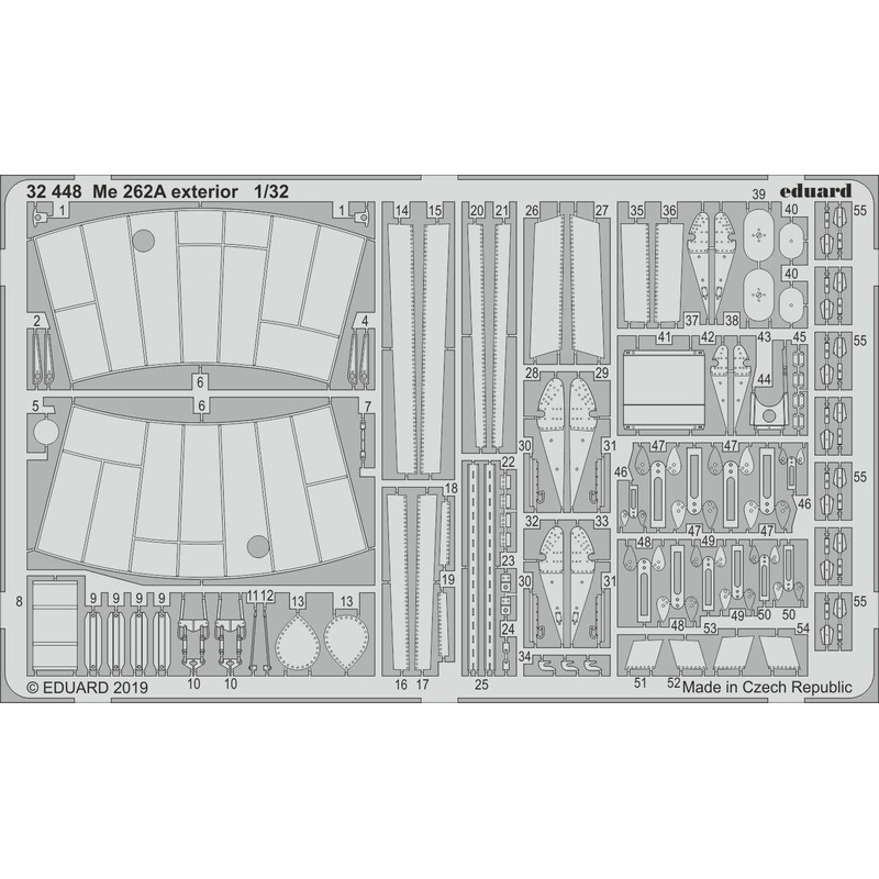1/32 Me 262A Exterior Photo-Etched Parts (for Revell)