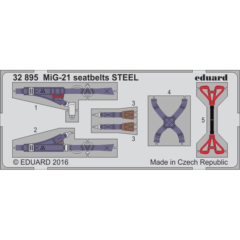 1/32 Mig-21 Seatbelts Steel