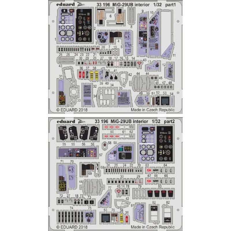 1/32 MiG-29UB Zoom Photo-Etched Parts (for Trumpeter)