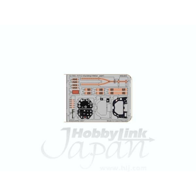 1/32 P-51D Mustang Interior PE Set (for Dragon)