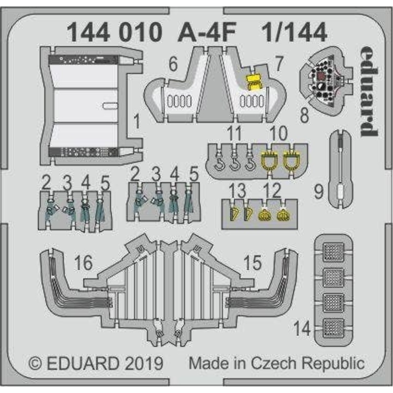 1/144 A-4F Photo-Etched Parts (for Eduard/Platz)