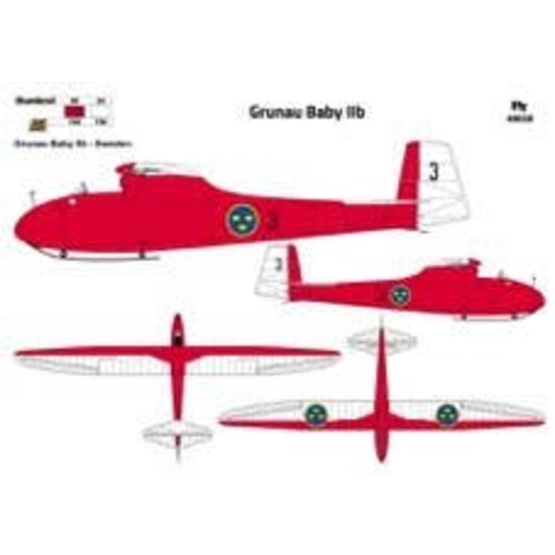 1/48 Grunau Baby IIb Glider (Sweden)